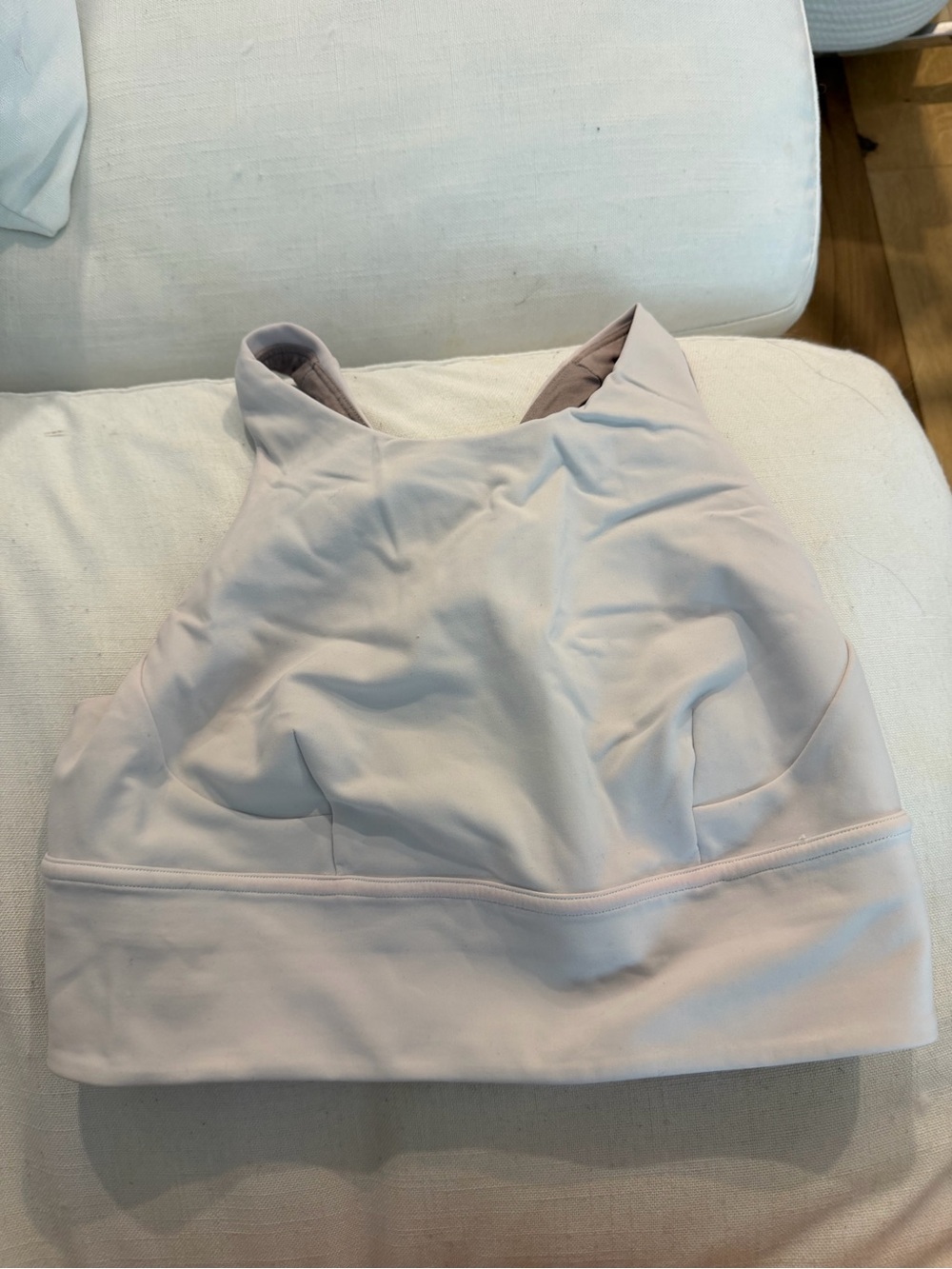 lululemon athletica High-Neck Sports Bra in white